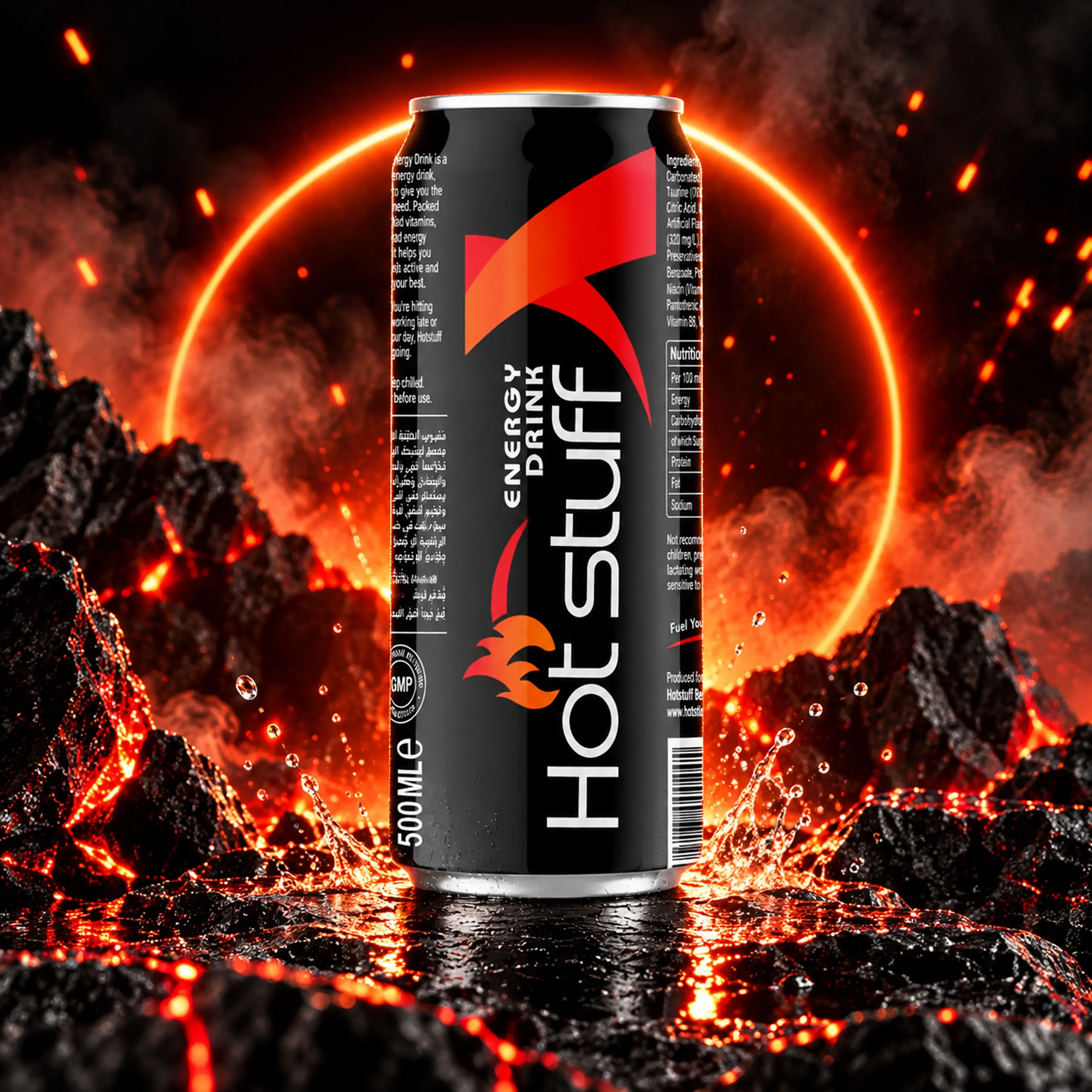 HOT STUFF Energy Drink 500ml Can